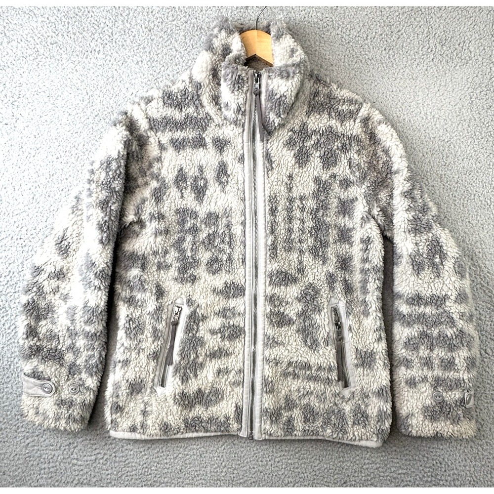 Patagonia Divided Sky Jacket Womens Size Medium Wandering Woods Salt Grey 25930